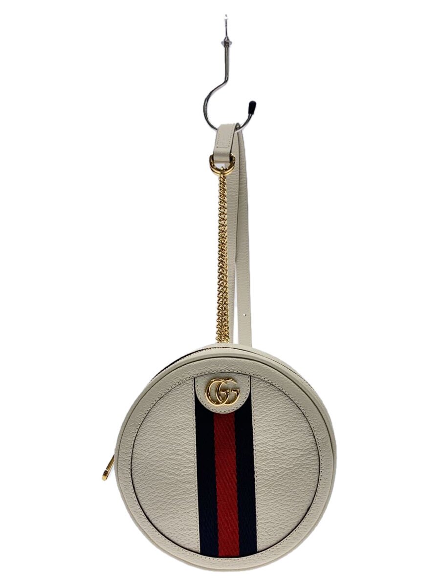 【中古】GUCCI◆オフディアバックパック/背嚢/なめし革/WHT/白/598661/GG【御徒面子】
