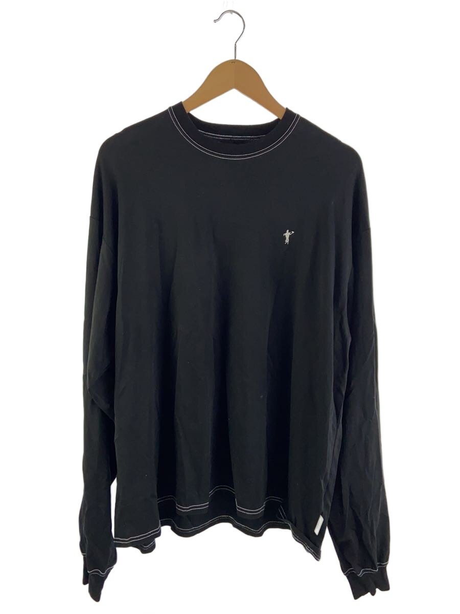 【中古】BASICKS◆OVERSIZED SIGNATURE ORGANIC LONG T-SHIR/M/コットン/BLK/s2.5-0502【メンズウェア】｜2ｎｄ STREET 店
