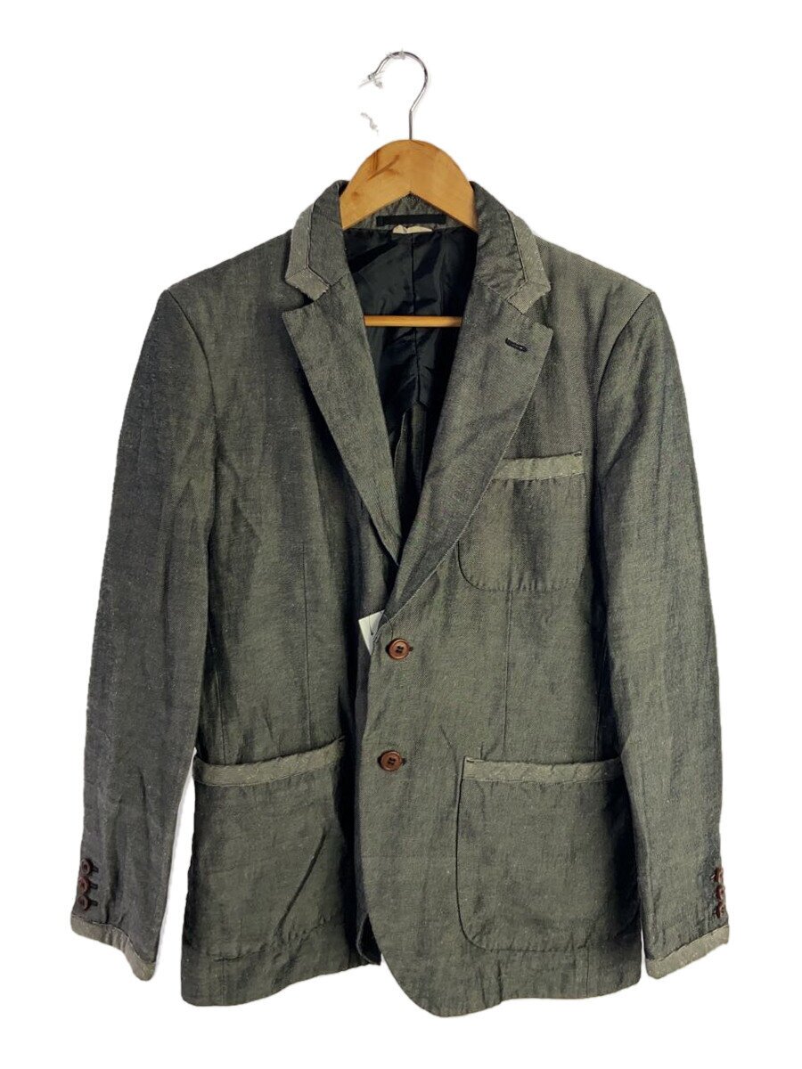 【中古】COMME des GARCONS HOMME DEUX◆AD2013/シングルテーラードジャケット/XS/リネン/グレー/DM-J053【メンズウェア】｜2ｎｄ STREET 店