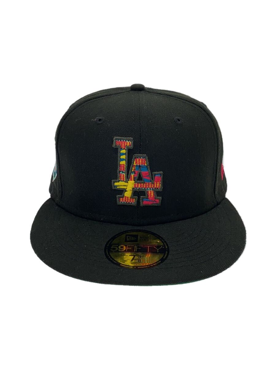 【中古】NEW ERA◆旗がしら/7 3/8/ポリエステル/BLK/メンズ【服飾雑貨他】