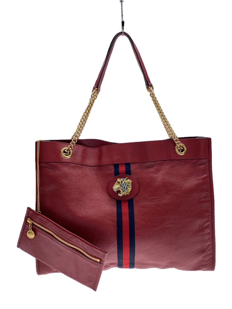 【中古】GUCCI◆スナップボタンスレ有/ジェリーラジャートート/トートバッグ/レザー/RED/無地/537219//【バッグ】|2nd STREET 店