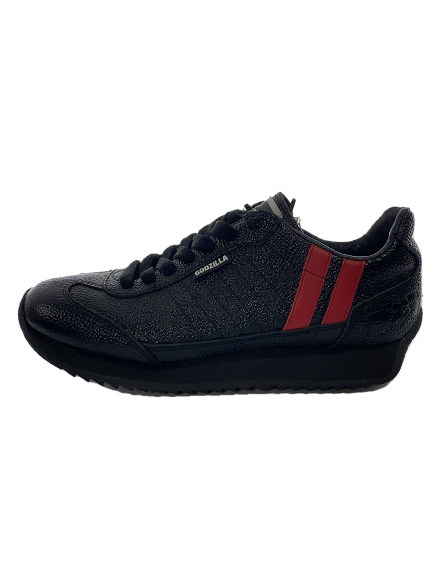 【中古】PATRICK◆GODZILLA/Marathon/ローカットスニーカー/--/BLK【シューズ】画像