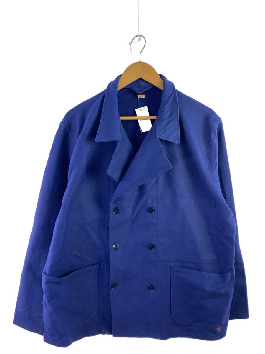 【中古】60s-/ジャーマンワーク/エレファントスキン/ダブルブレストジャケット/52/羊毛/BLU【メンズウェア】