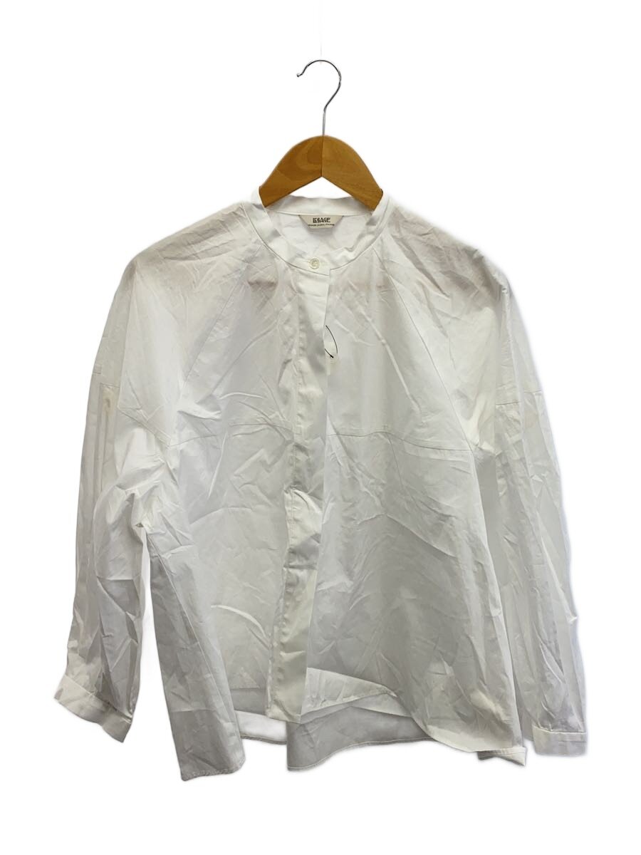 【中古】JOURNAL STANDARD L&rsquo;essage◆ボリュームスリーブスタンドカラーシャツ/FREE/コットン/WHT/24050370000030【レディースウェア】｜2ｎｄ STREET 店