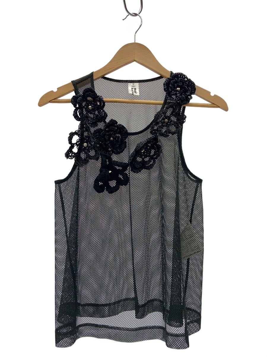 【中古】noir kei ninomiya◆AD2016/メッシュ/御花ひな形/キャミソール・貯蔵タンクとっ始め/XS/ポリエステル/3S-T010【レディース御召しもの】