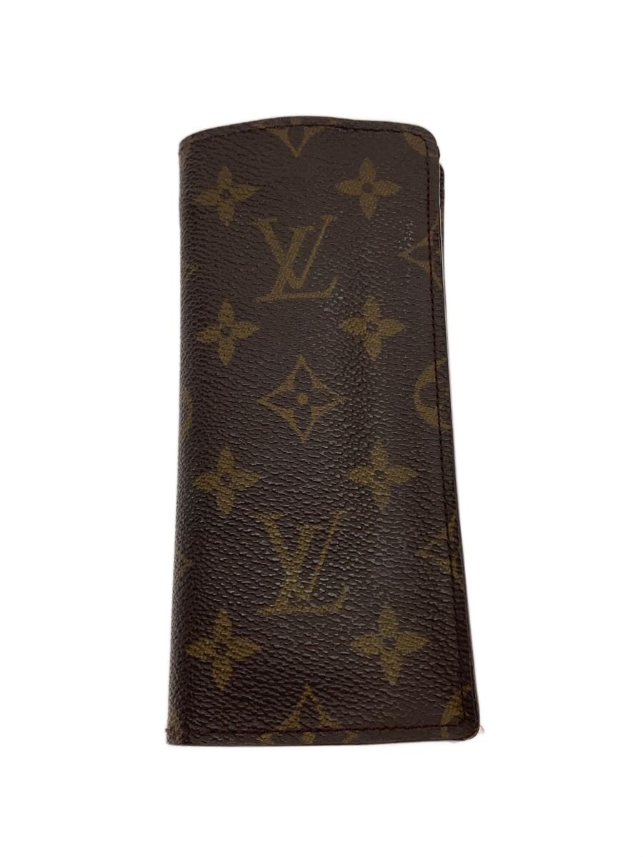【中古】LOUIS VUITTON◆エテュイ・リュネット・サーンプル_モノグラム・帆布/PVC/BRW/総柄/メンズ//【服飾雑貨他】