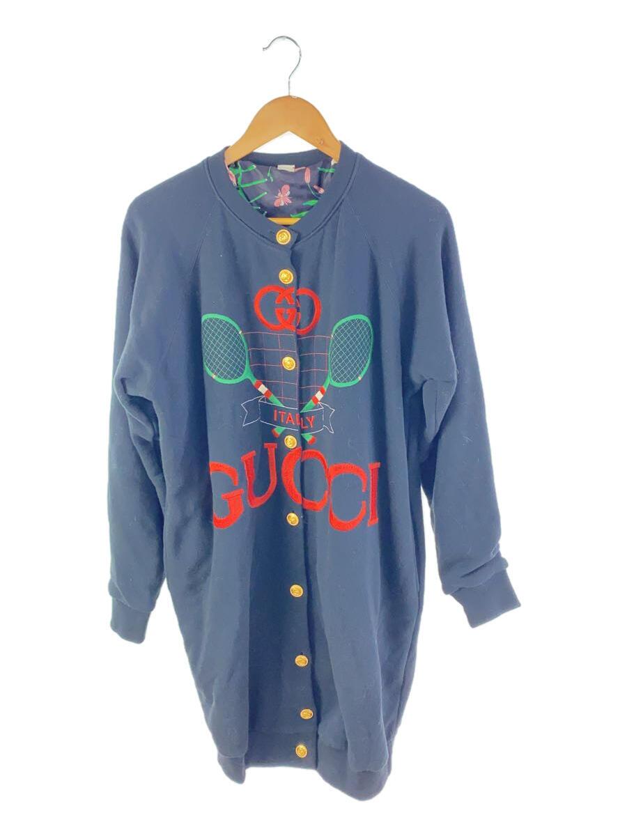 【中古】GUCCI◆ジレー(朦々たる)/XXS/綿織物/BLK/総柄/581167【レディース御召しもの】