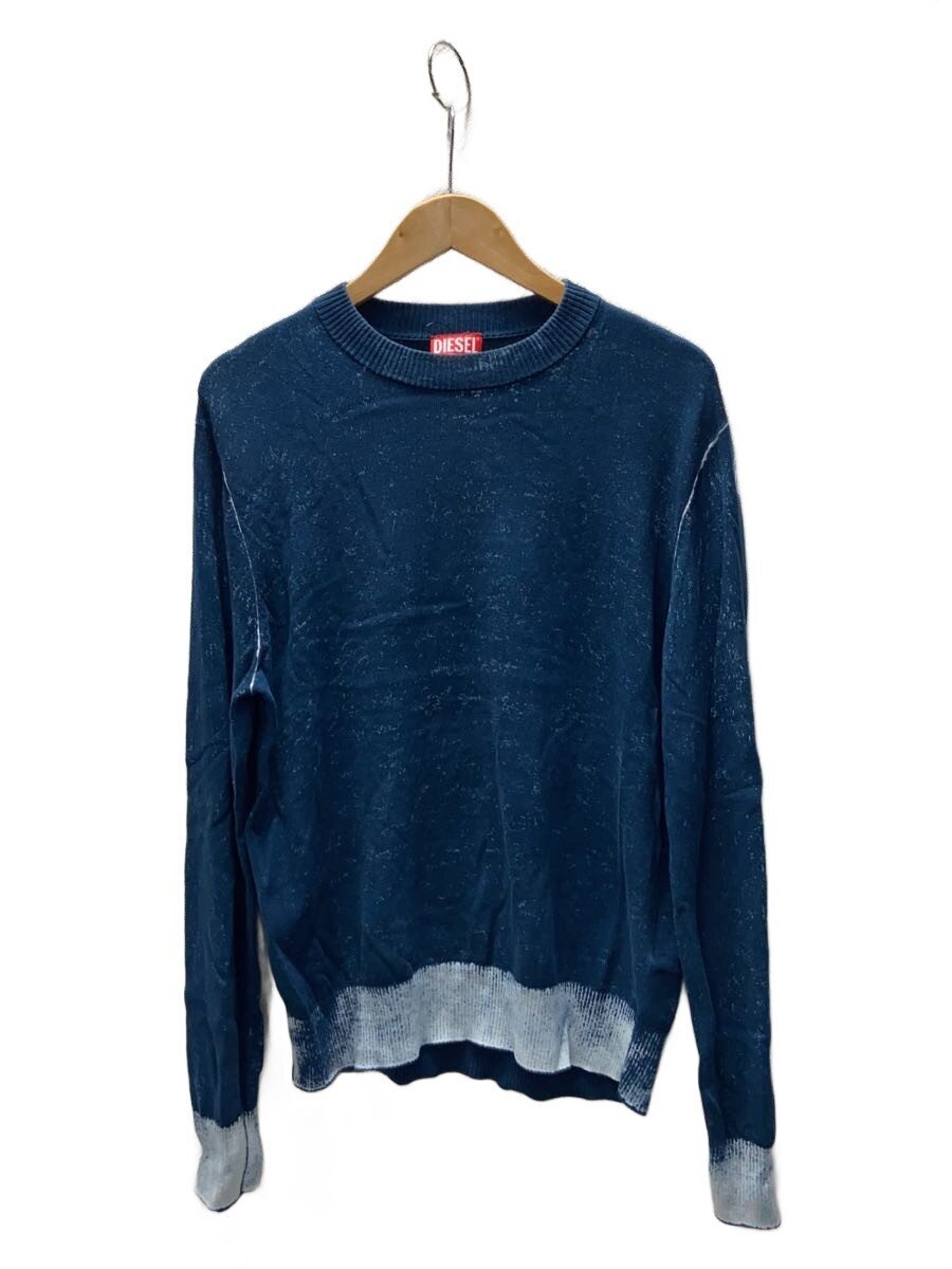 【中古】DIESEL◆編み物・プルオーバー(薄っぺら)/L/綿織物/NVY/無地/K-LARENCE-B//【メンズウェア】