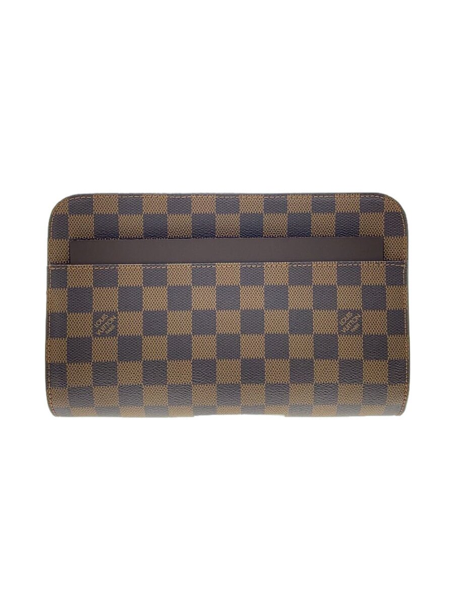 【中古】LOUIS VUITTON◆サンルイ/同盟罷業さあ美欠品/キズ有/クラッチペダル御徒面子/PVC/BRW/総柄/N51993//【御徒面子】