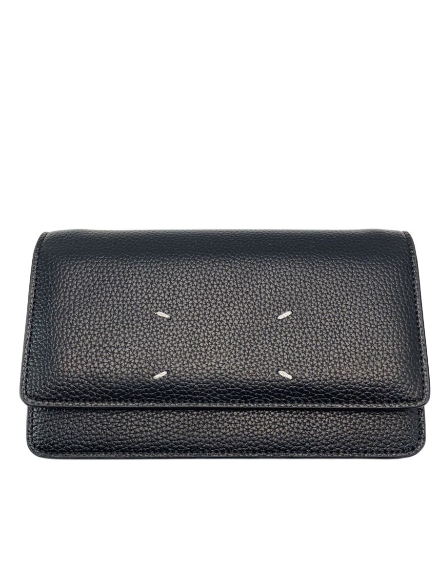 【中古】Maison Margiela◆4ステッチチェーンウォレット/未当て嵌める品/黒/黒いこと/SA3UI0008 P4455 T8013【服飾雑貨他】