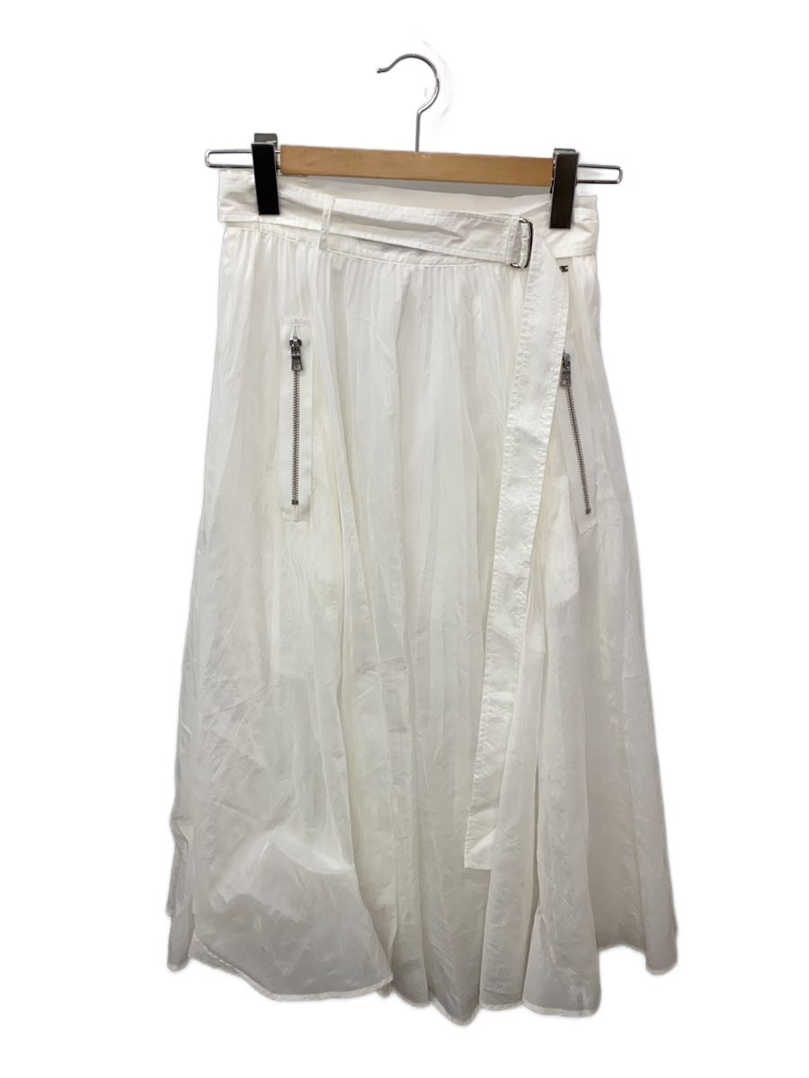 【中古】ARMANI EXCHANGE◆ロングスコート/4/ポリエステル/WHT/無地/3HYN64【レディース御召しもの】