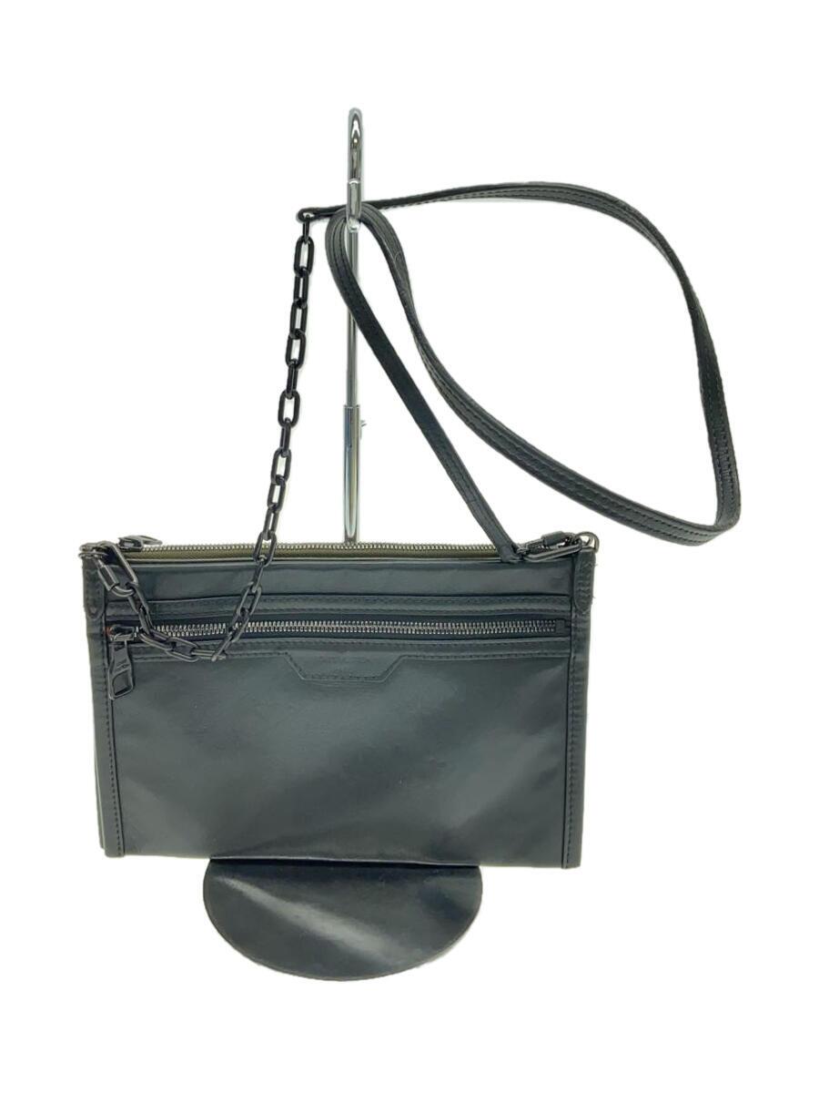 【中古】LOUIS VUITTON◆木目細か・伝達人_モノグラム・シャドウ_BLK/牛皮/BLK/無地【御徒面子】