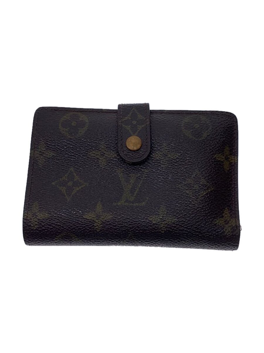 【中古】LOUIS VUITTON◆ポルト・フォイユ・ヴィエノワ_モノグラム・キャンバス_BRW/PVC/BRW/総柄/レディース//【服飾雑貨他】