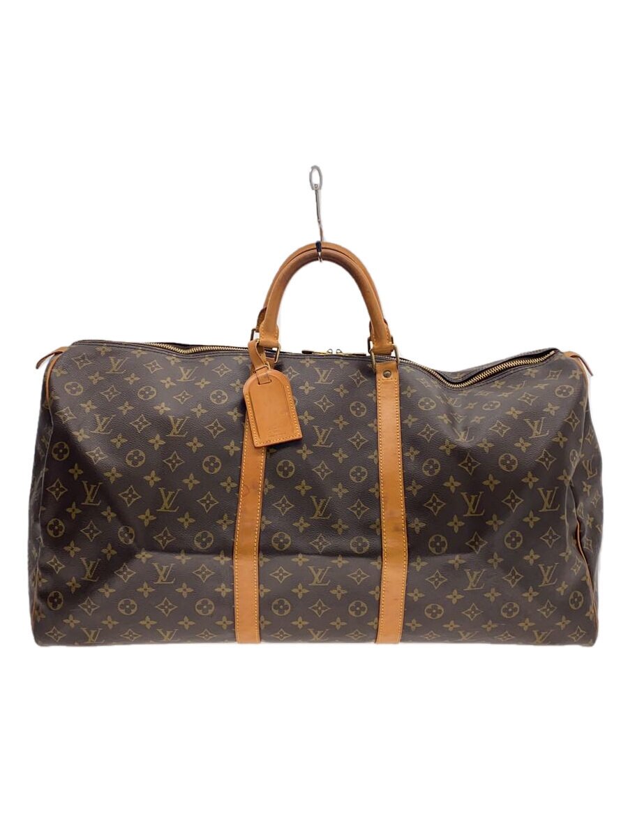 【中古】LOUIS VUITTON◆キーポル60_モノグラム・帆布/PVC/BRW【御徒面子】