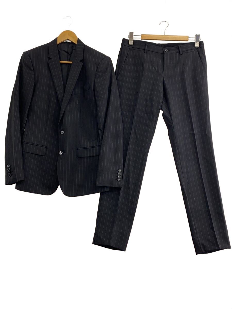 【中古】DOLCE&GABBANA◆MARTINI/3ピース/セットアップ/テーラードジャケット/スーツ/48/BLK/ストライプ/G1UGMT【メンズウェア】｜2ｎｄ STREET 店