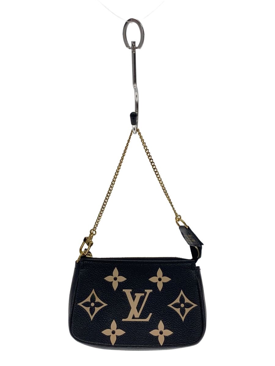 【中古】LOUIS VUITTON◆ミニ・ポシェット・アクセソワール_モノグラム・アン工業プラント_ノワール×怨み言/--【御徒面子】
