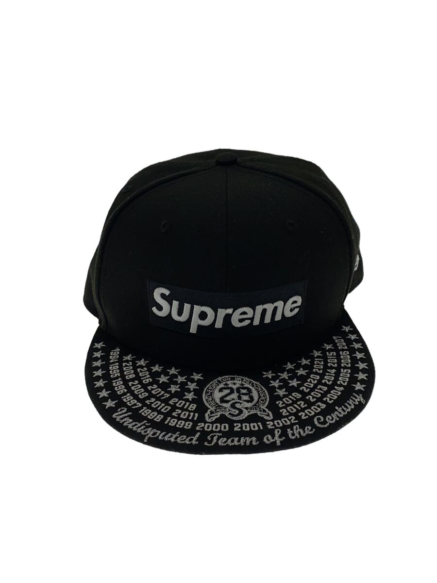 【中古】Supreme◆旗がしら/7 3/8/ポリエステル/BLK/メンズ/内ヨゴレ有【服飾雑貨他】
