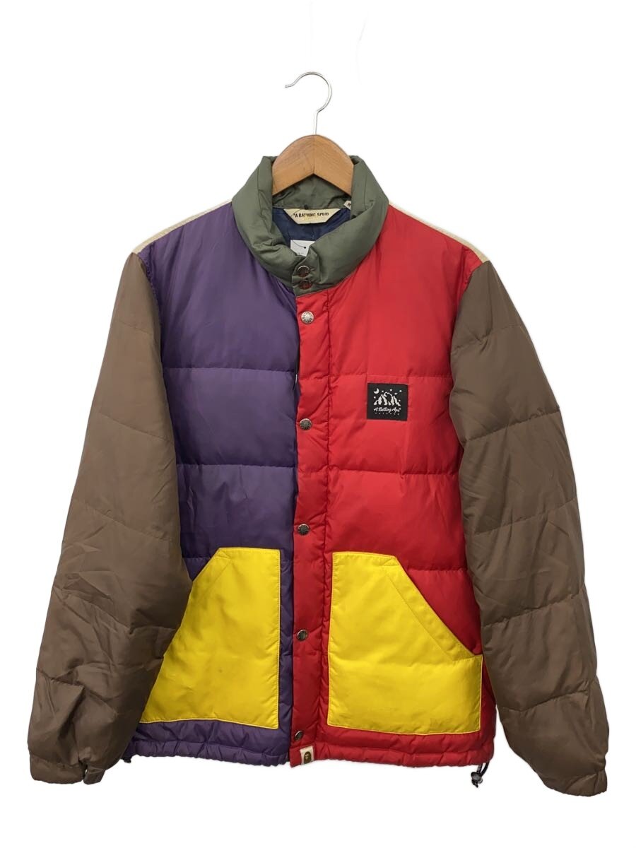 【中古】A BATHING APE◆ダウンジャケット/M/ポリエステル/マルチカラー//【メンズウェア】|2nd STREET 店