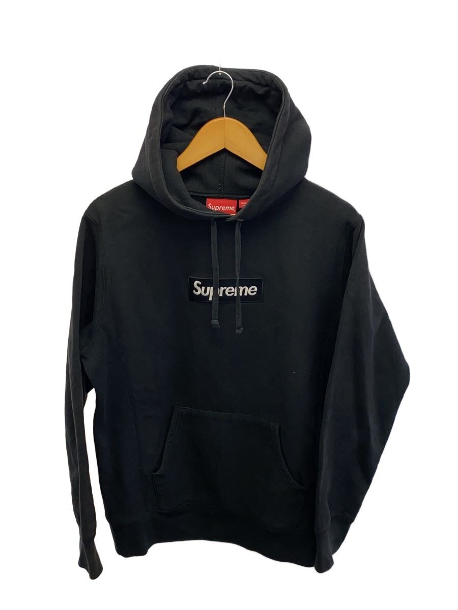 【中古】Supreme◆パーカー/M/綿織物/BLK/無地【メンズウェア】