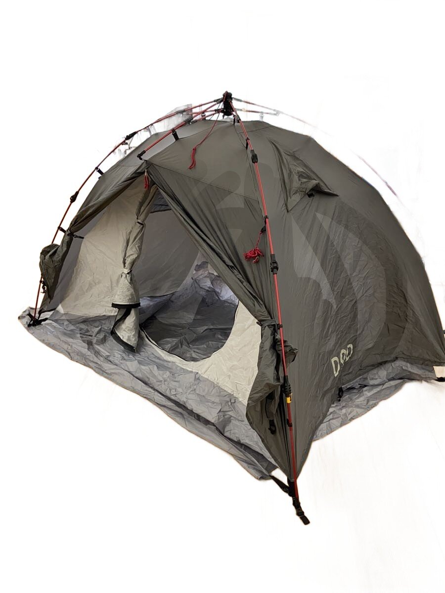 【中古】DOD◆テント ライダーズワンタッチテント T2-275 [ブラック]/ワンタッチ/1人用/GRY【スポーツ】