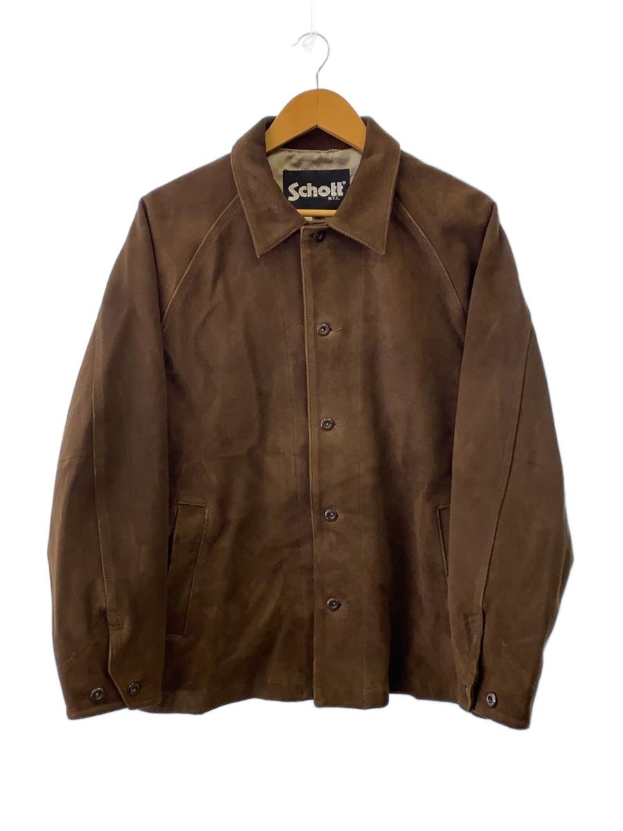 【中古】Schott◆suede coverall/M/山羊革/ブラウン/782-5250018//【メンズウェア】｜2ｎｄ STREET 店