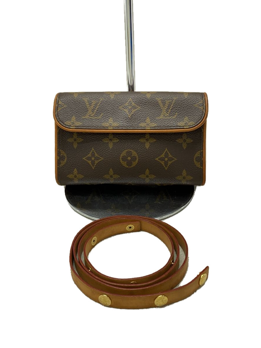 【中古】LOUIS VUITTON◆ポシェット・フロランティーヌ_モノグラム・帆布_BRW/PVC/BRW//【御徒面子】