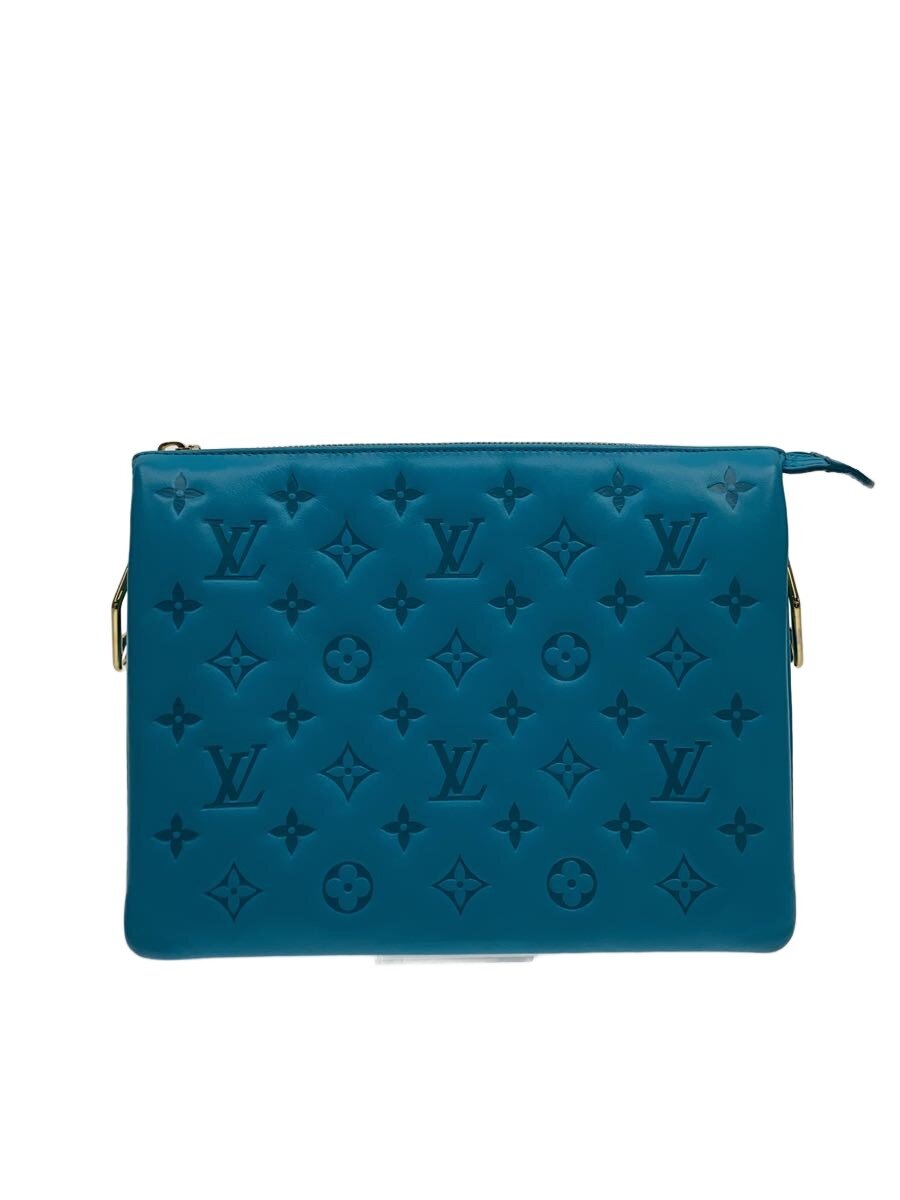 【中古】LOUIS VUITTON◆御徒面子/なめし革/BLU/総柄/M20769【御徒面子】