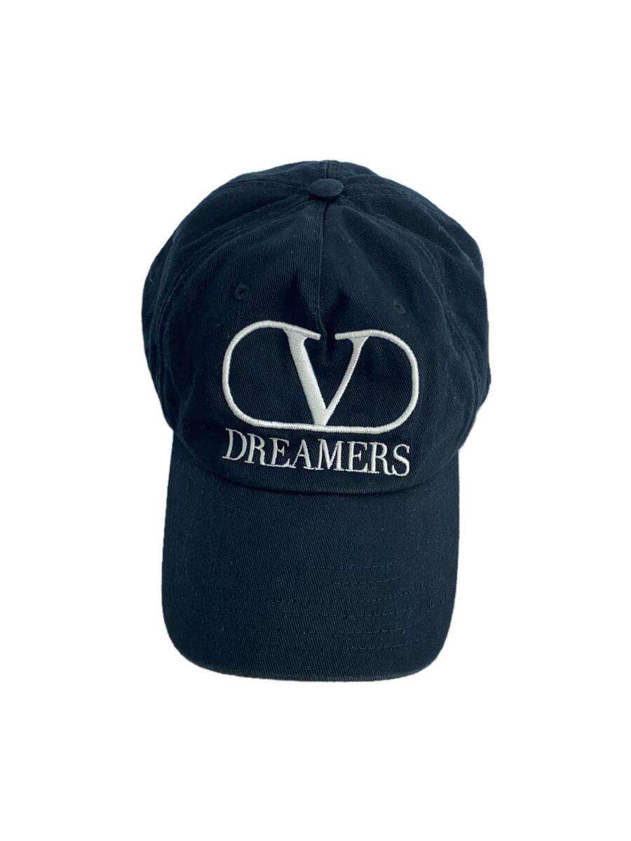 【中古】VALENTINO GARAVANI◆Vロゴタイプ シグネチャーキャップ/旗がしら/FREE/BLK/メンズ/黒【服飾雑貨他】
