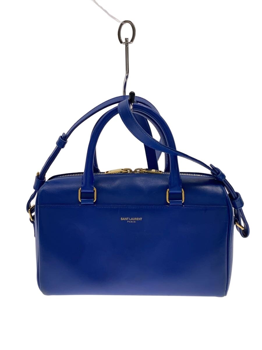 【中古】SAINT LAURENT◆2WAYハンド/傷、汚れ有/ハンドバッグ/レザー/BLU/330958【バッグ】|2nd STREET 店