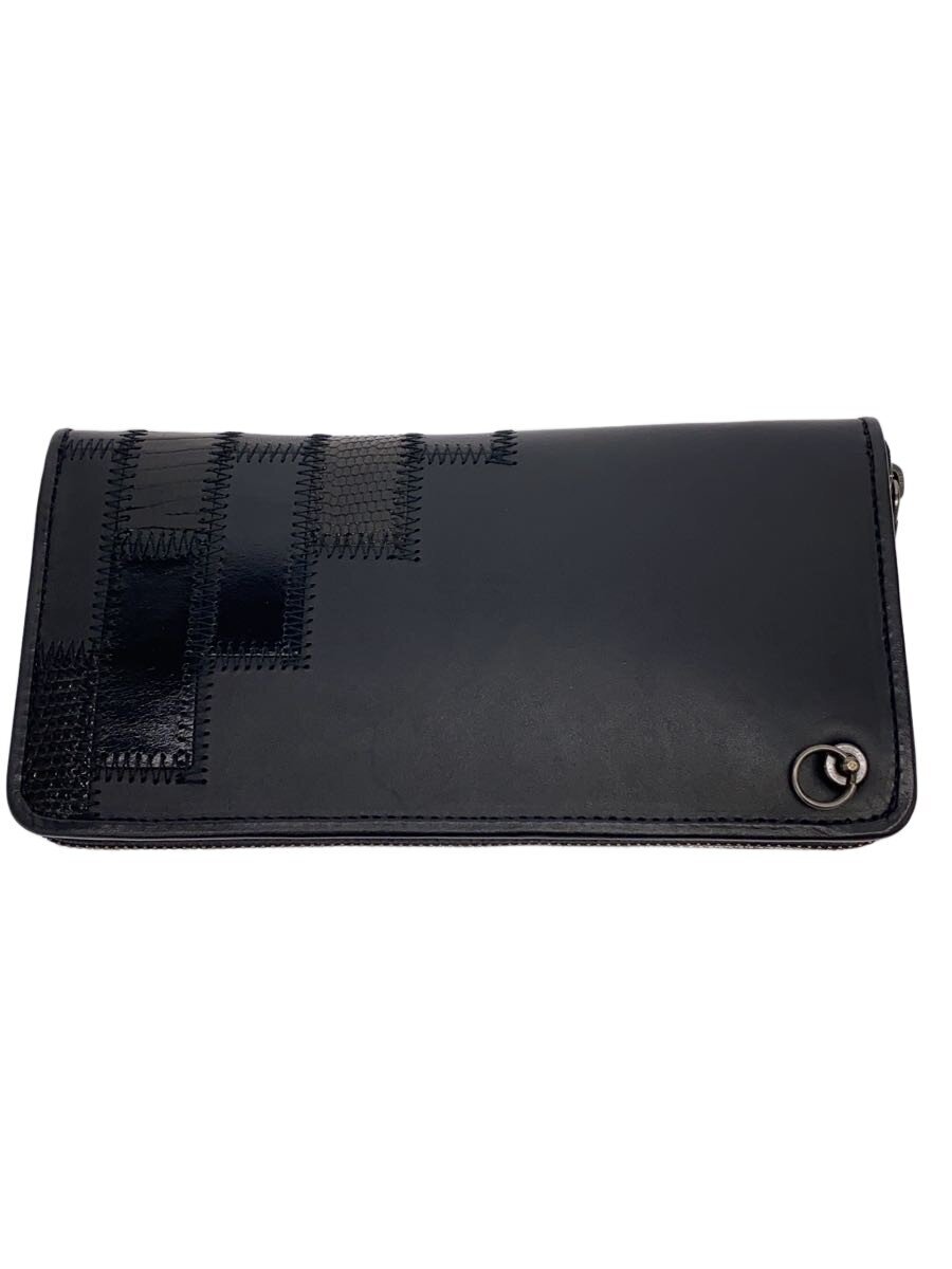 【中古】glamb◆Gaudy zip wallet by JAM HOME MADE/長金入れ/なめし革/黒いこと【服飾雑貨他】