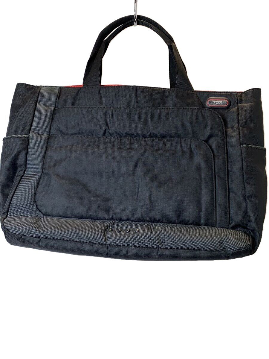 【中古】TUMI◆トートバッグ/ナイロン/BLK/無地【御徒面子】