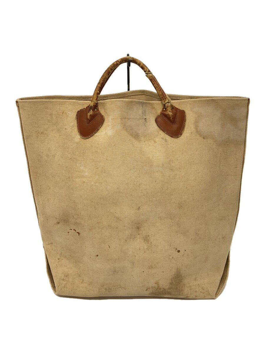 【中古】L.L.Bean◆トートバッグ/帆布/BEG/30s/耐久性手落ち込み有【御徒面子】