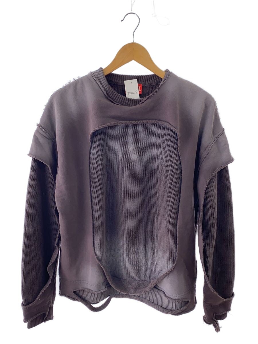 【中古】DIESEL◆24ss/汗水うつり変わり/編み物・プルオーバー(朦々たる)/S/綿織物/GRY/無地/K-OSBERT//【メンズウェア】