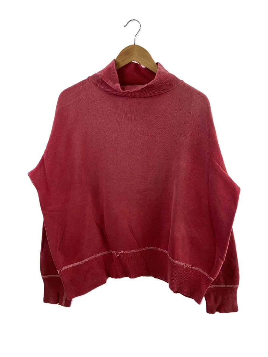 【中古】50s-60s/ハイネック/書き割りはたご屋/フェイド/汗水/綿織物/RED【メンズウェア】