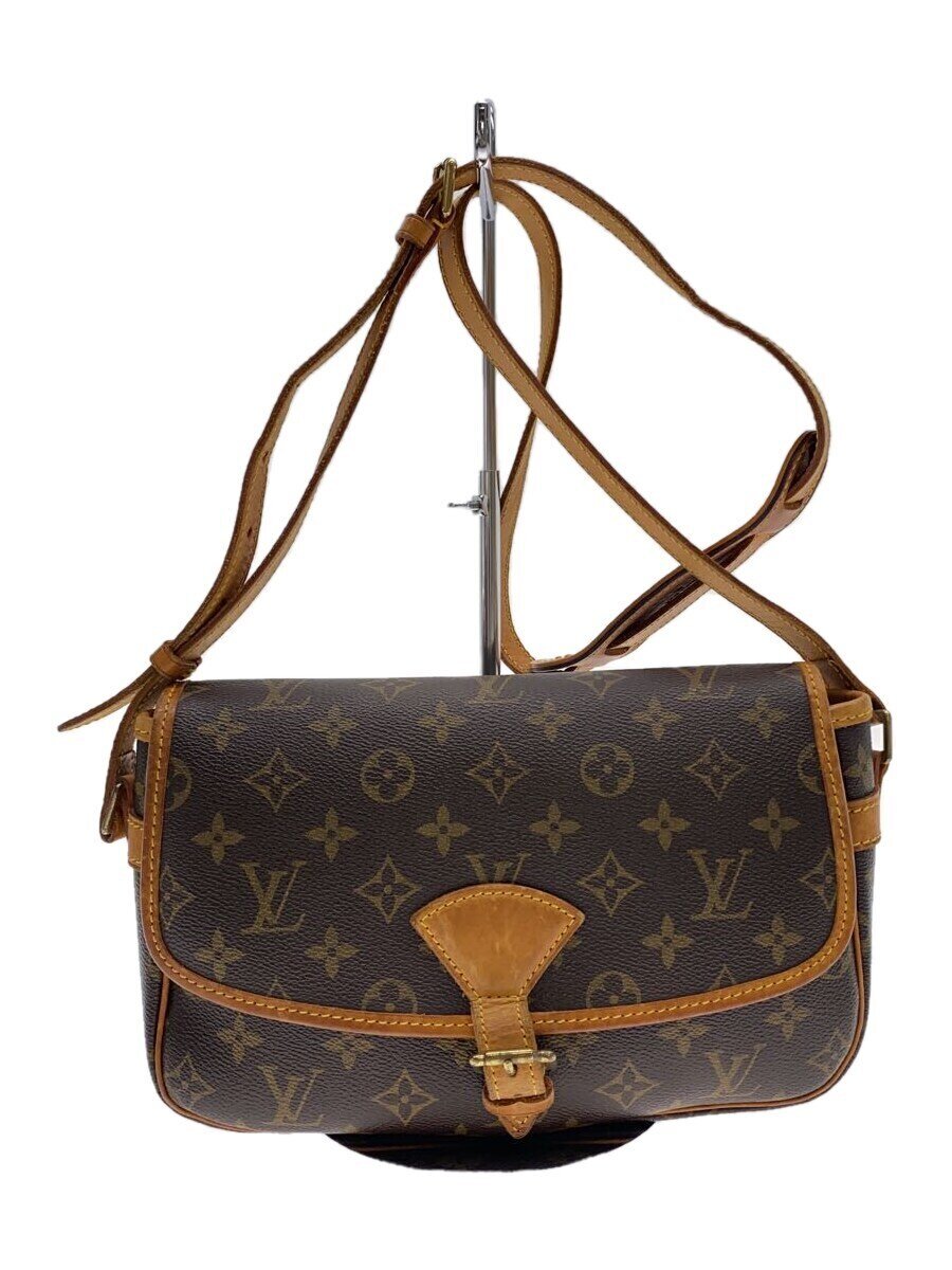 【中古】LOUIS VUITTON◆ソローニュ_モノグラム・帆布_BRW/PVC/BRW【御徒面子】