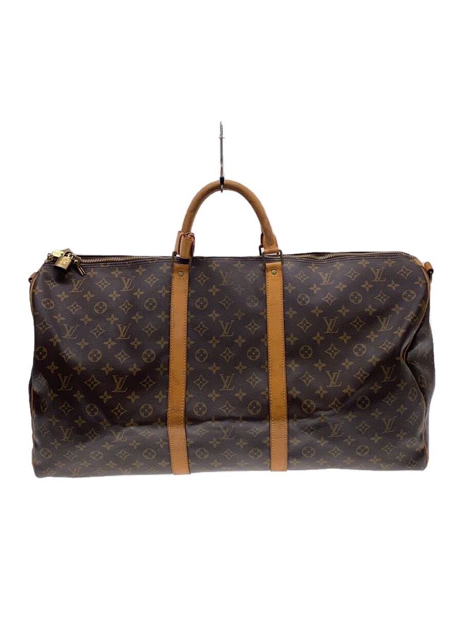 【中古】LOUIS VUITTON◆キーポル・バンドリエール60_モノグラム・帆布_BRW/PVC/BRW【御徒面子】