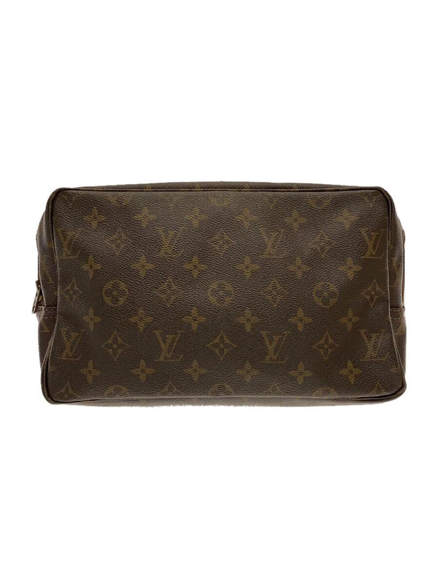 【中古】LOUIS VUITTON◆トゥルース・トワレット23_モノグラム・帆布_BRW/PVC/BRW【御徒面子】