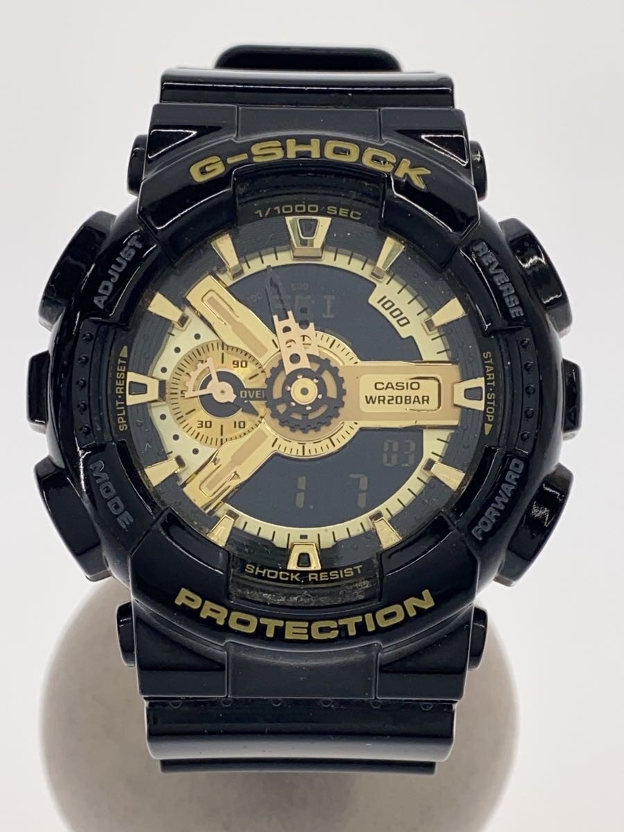 【中古】CASIO◆石英ウオッチ・G-SHOCK/デジアナ/BLK//【服飾雑貨他】