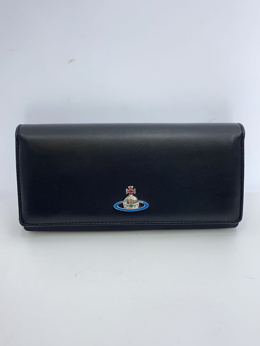 【中古】Vivienne Westwood◆長紙入れ/--/BLK/無地/レディース【服飾雑貨他】