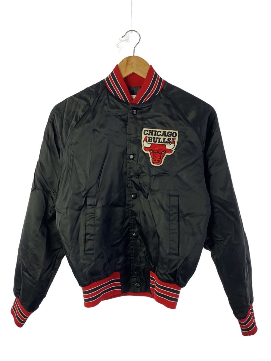 【中古】Chalk Line◆スカジャン/--/ナイロン/BLK/CHICAGO BULLS【メンズウェア】