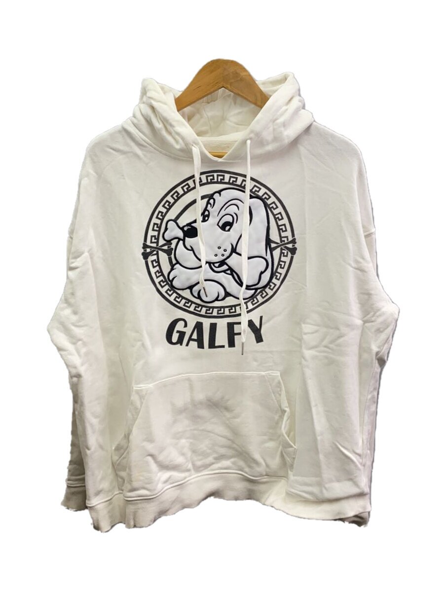 【中古】GALFY◆パーカー/XL/綿織物/WHT/174054/汚れた状態有【メンズウェア】