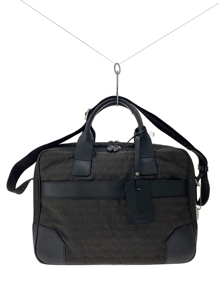 【中古】EMPORIO ARMANI◆ブリーフ入れもの/ポリエステル/BLK/総柄/YEM968//【御徒面子】