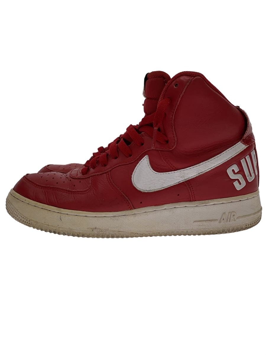 【中古】NIKE◆AIR FORCE 1 HIGH SUPREME SP/エアフォースハイシュプリーム/赤いこと/698696-610/【シューズ】