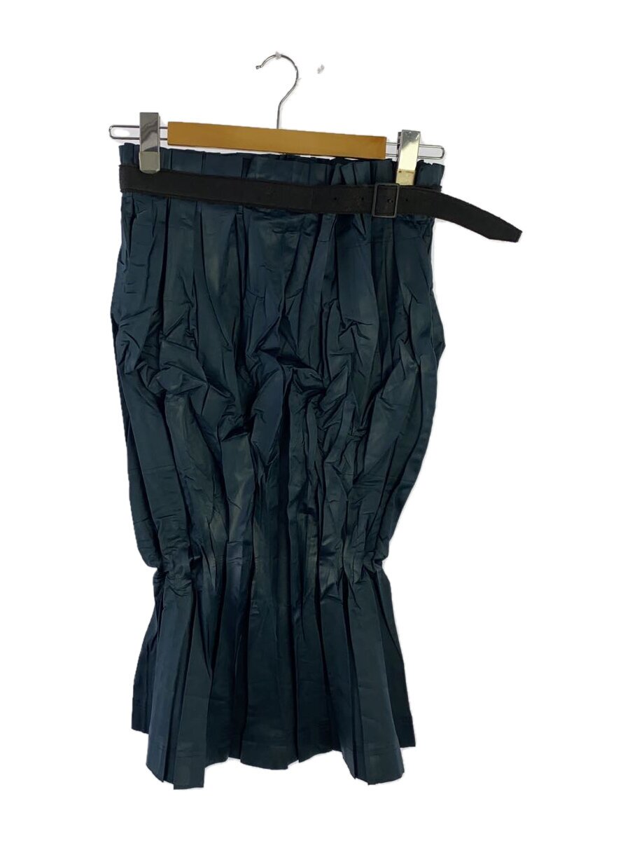 【中古】ISSEY MIYAKE◆ロングスコート/M/ポリエステル/BLK/無地/IM94-FG932【レディース御召しもの】