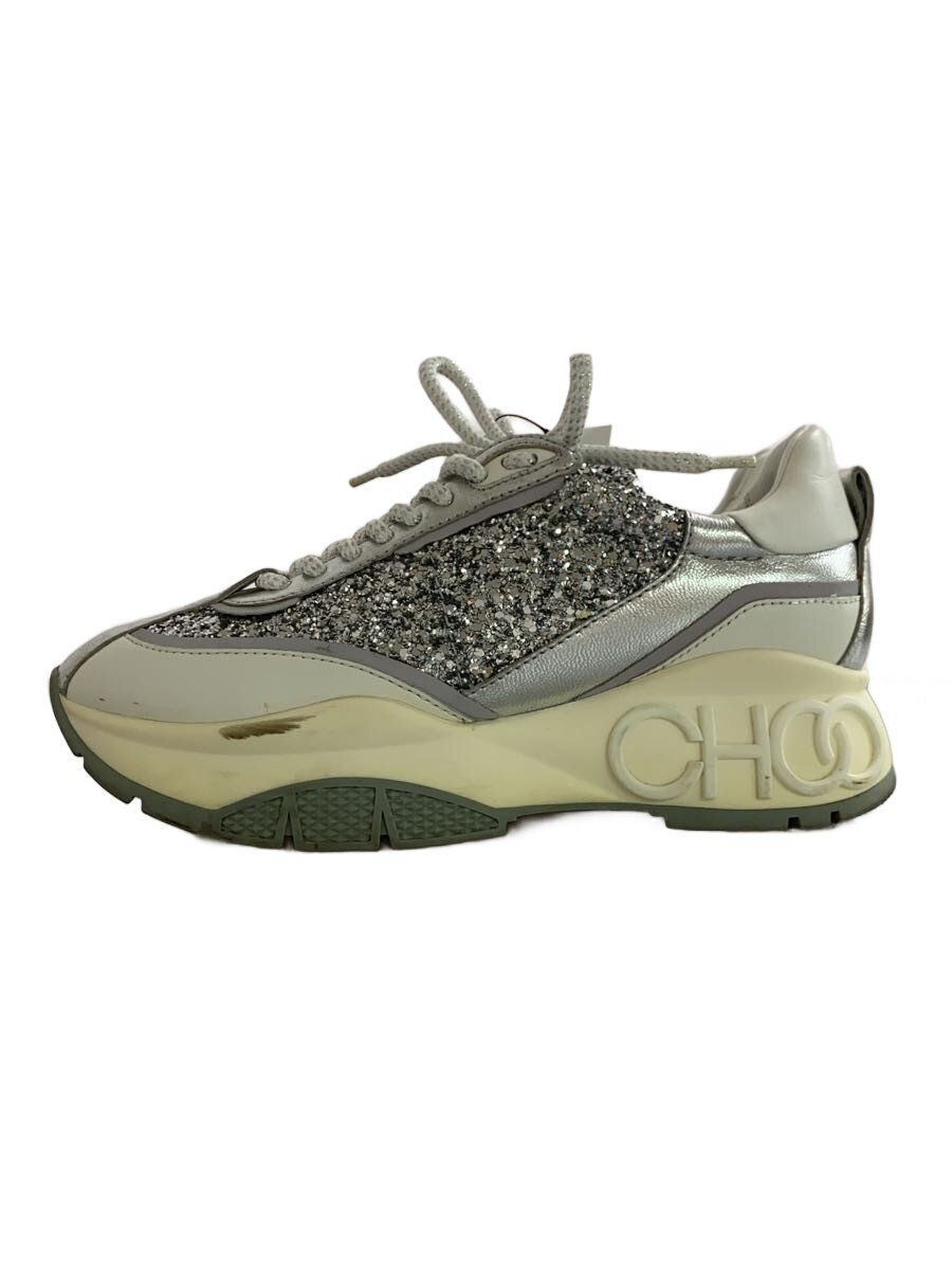 【中古】JIMMY CHOO◆ローカットスニーカー/35.5/SLV【シューズ】
