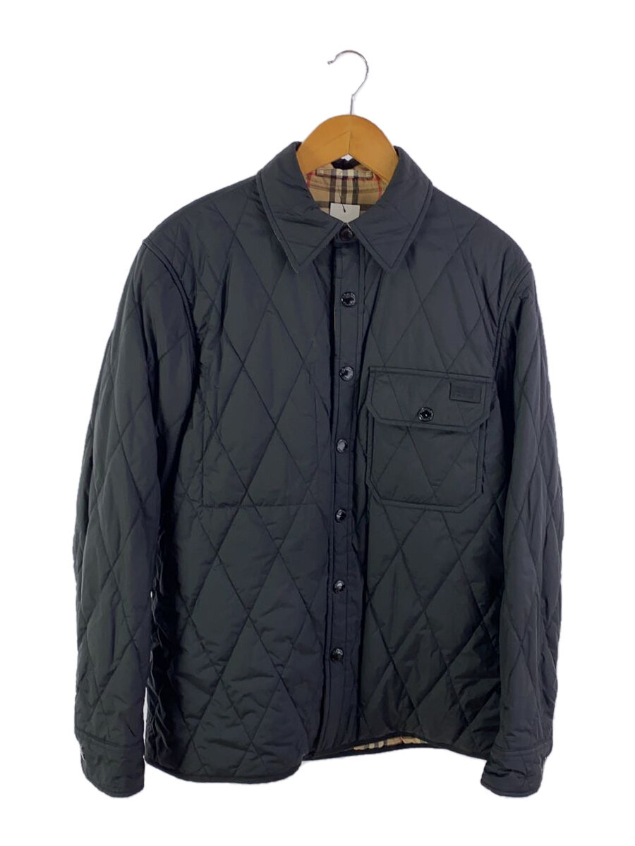 【中古】BURBERRY◆キルティング上衣/48/ナイロン/BLK/無地/80296491【メンズウェア】