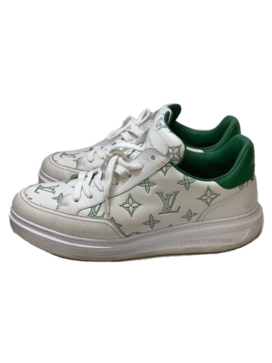 【中古】LOUIS VUITTON◆ローカットスニーカー/US8/WHT/1ABMDL【シューズ】