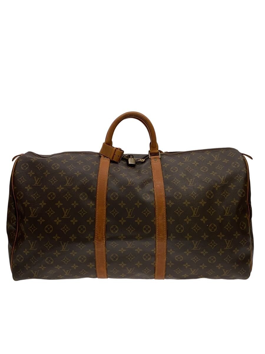 【中古】LOUIS VUITTON◆キーポル60_モノグラム・帆布/PVC/BRW【御徒面子】