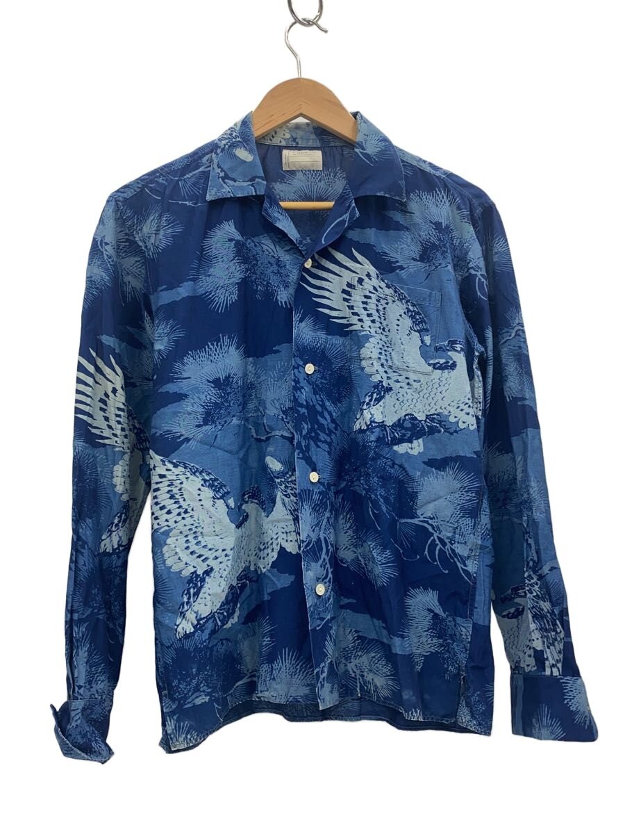 【中古】OLD JOE\u0026CO.◆長袖プルオーバー/--/人絹/BLU【メンズウェア】