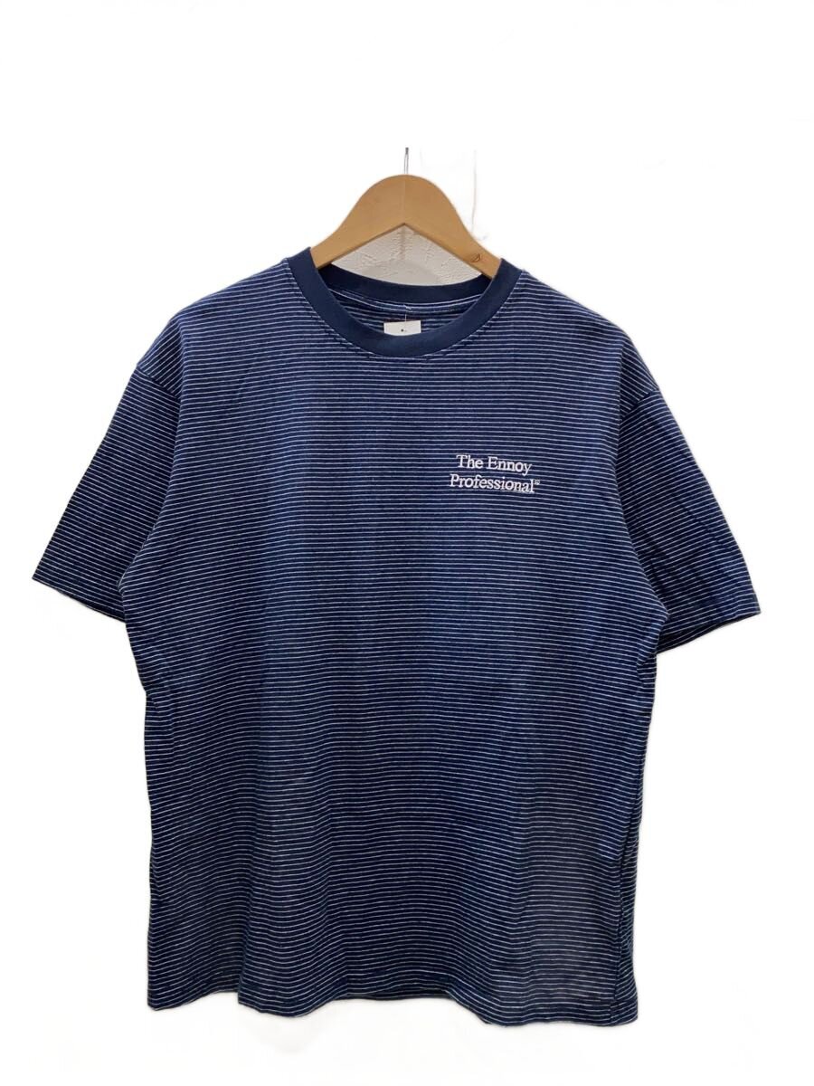 【中古】ENNOY◆22SS/S/S Border T-Shir/Tシャツ/L/コットン/NVY/ボーダー/SS22BRENCT05AM/? NULL ?【メンズウェア】｜2ｎｄ STREET 店